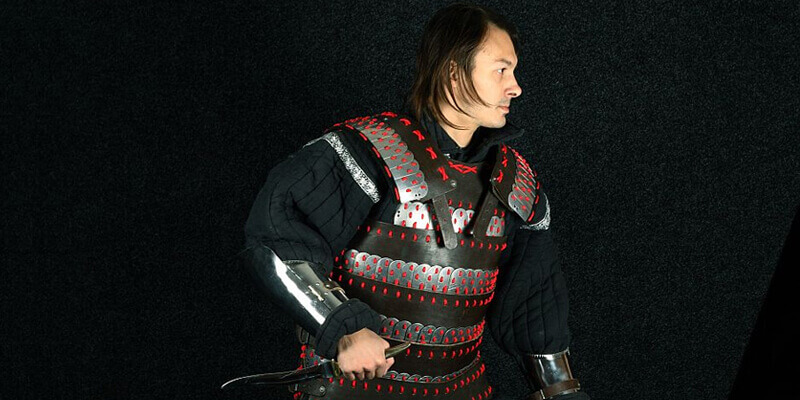 Medieval Lamellar Leather + Steel Armor Suit