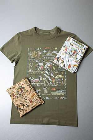 Cotton T-shirt “Tapestry of War” for sale